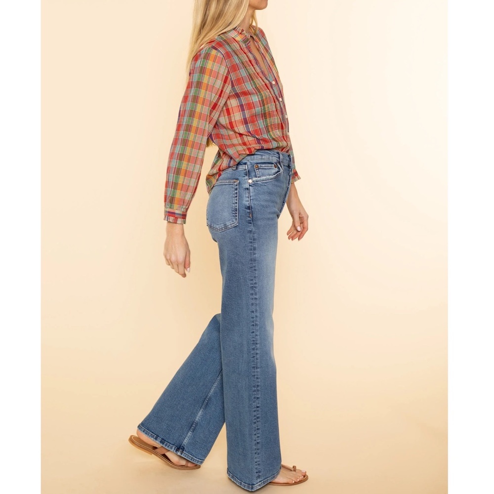 NWT ✨RE/DONE✨  '70s Ultra High Rise Wide Leg Jeans in Indigo Storm Sz 26, 29 - Picture 12 of 16